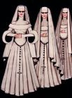 Ross Wallace&#039;s original Nun designs. Comedy Theatre 1989